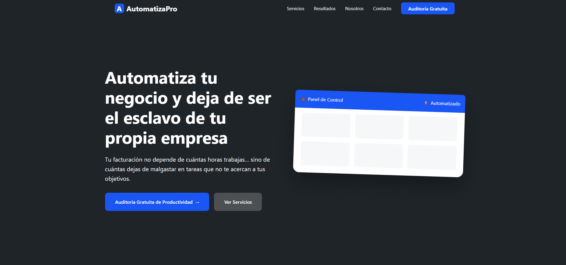 Pymesmatic - Automation & AI Landing Page