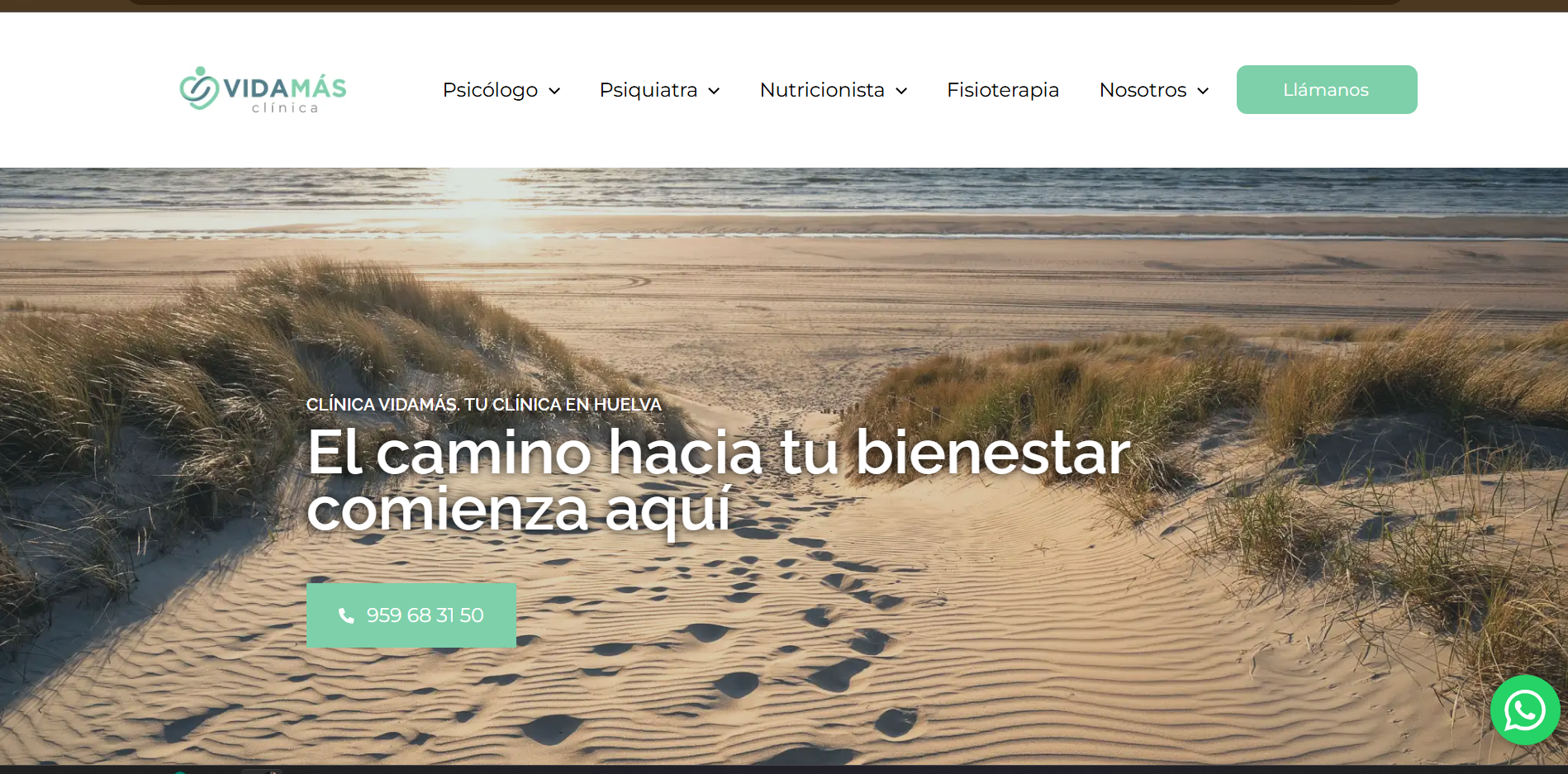 Clínica Vidamas - WordPress Website