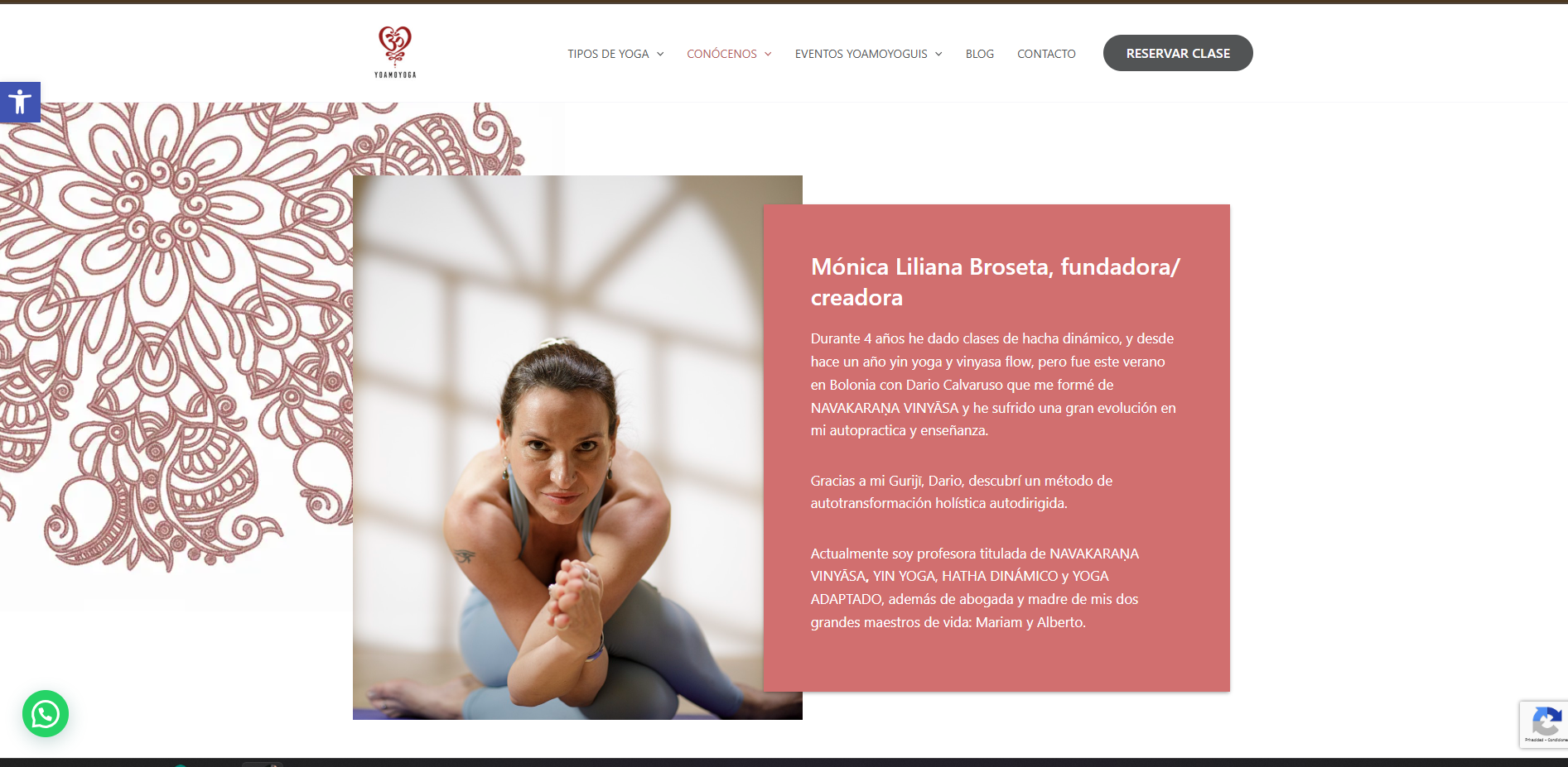 Yo Amo Yoga - WordPress Website
